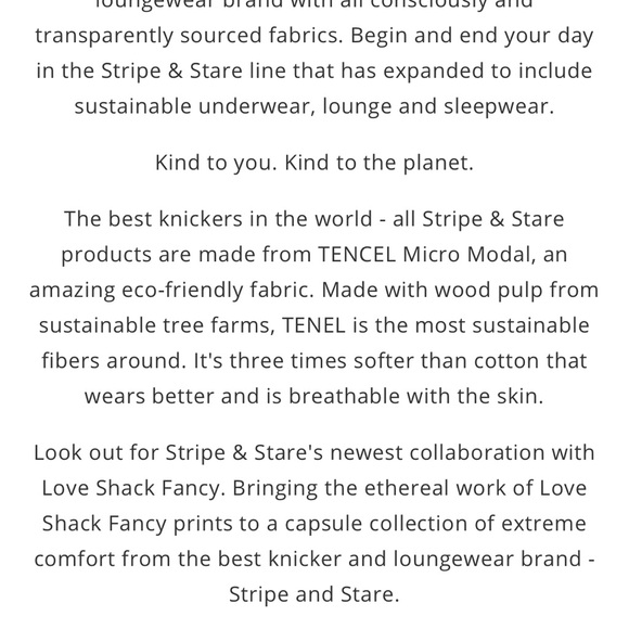 Stripe & Stare x LoveShackFancy Cropped Sweatshirt & Shorts Set Bloom- Size XS-M - Picture 9 of 16